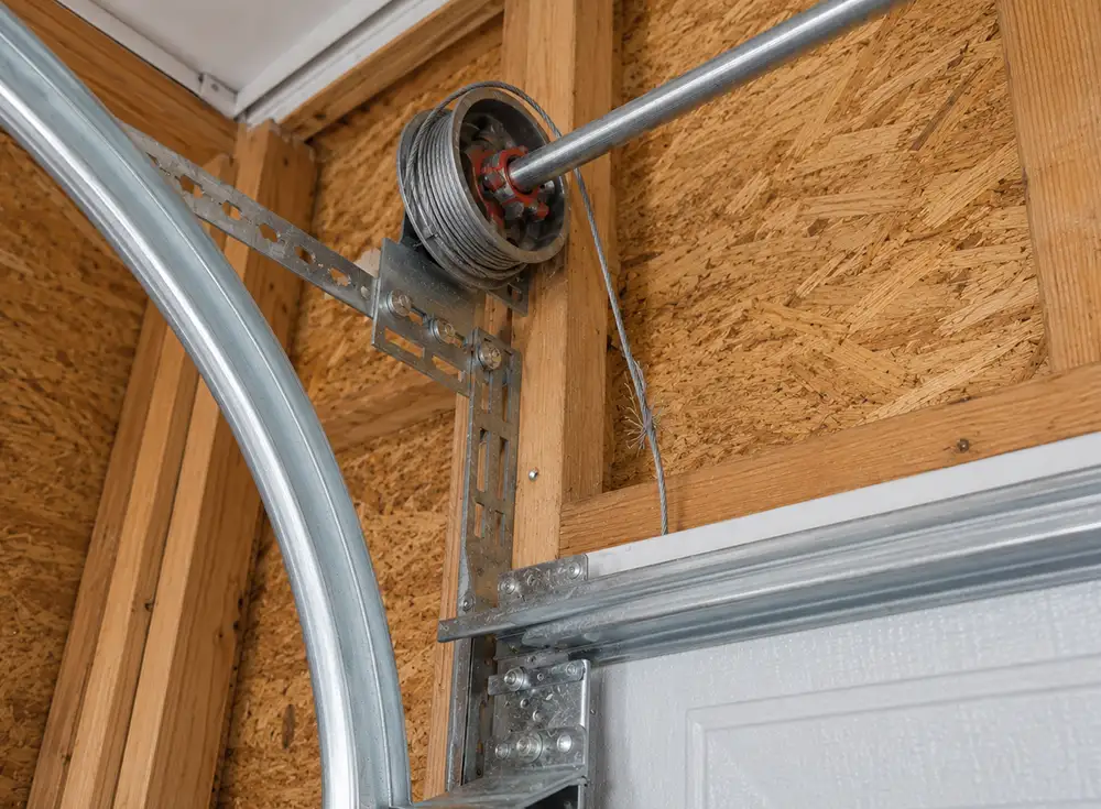 AI generated image of frayed garage door cable in Springfield IL
