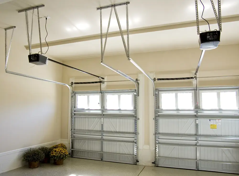 interior view of a garage door system in Springfield IL
