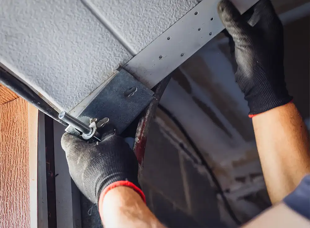 Garage Door track alignment services in the Springfield IL area